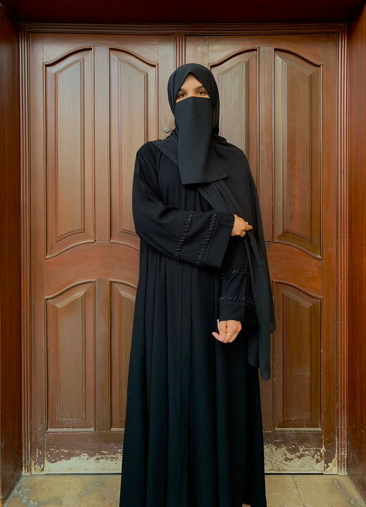 Embellished Black Abaya