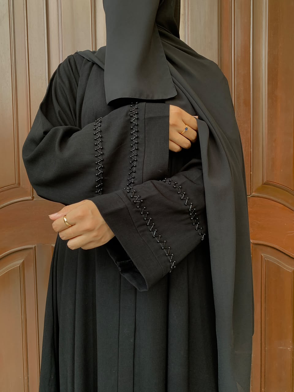 Embellished Black Abaya